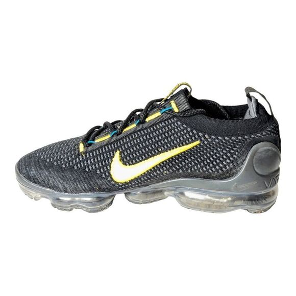 NIKE Air VaporMax 2021 FK \'Black University Gold\' Running Shoes Size 10 main image 7